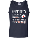 Happiness Is Being A Retired Nurse Tshirts CustomCat
