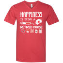 Happiness Is Being A Retired Nurse Tshirts CustomCat