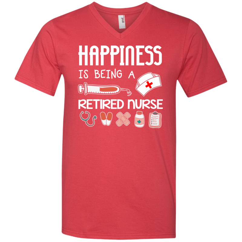 Happiness Is Being A Retired Nurse Tshirts CustomCat