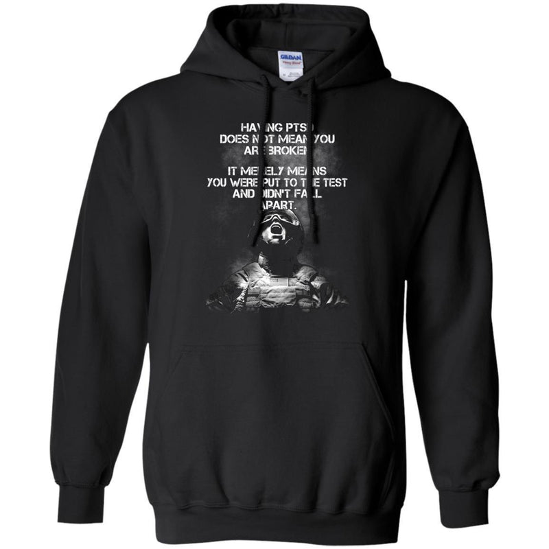 Having PTSD Veterans T-shirts & Hoodie for Veteran's Day CustomCat