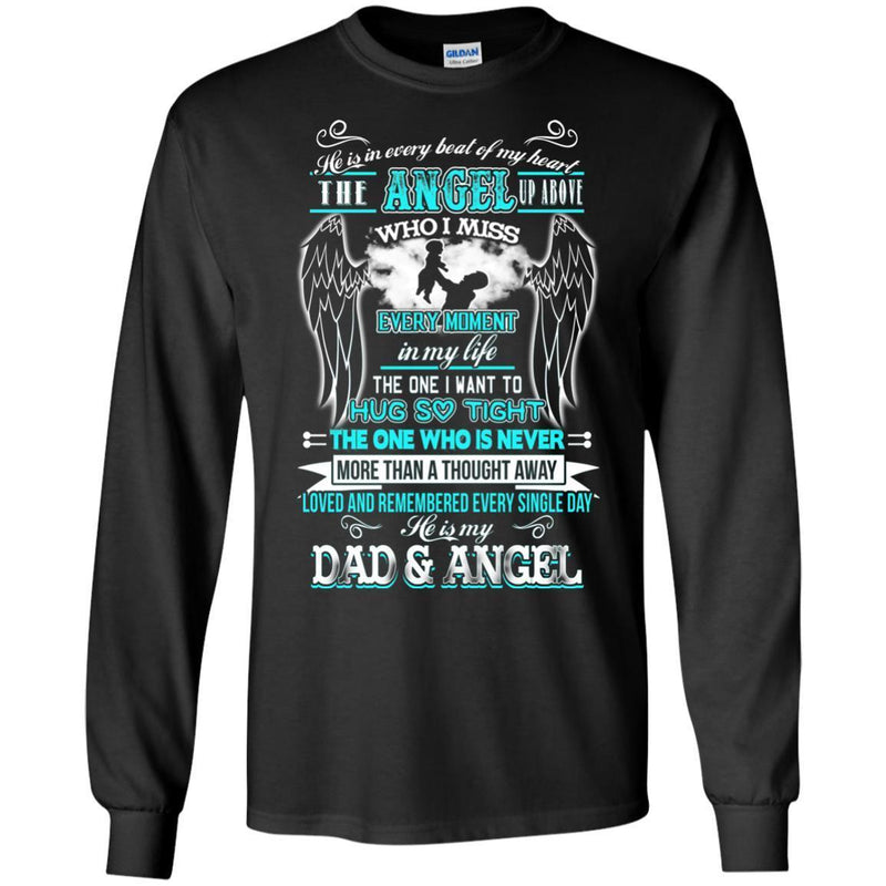 He Is My Dad And Angel Tshirt CustomCat