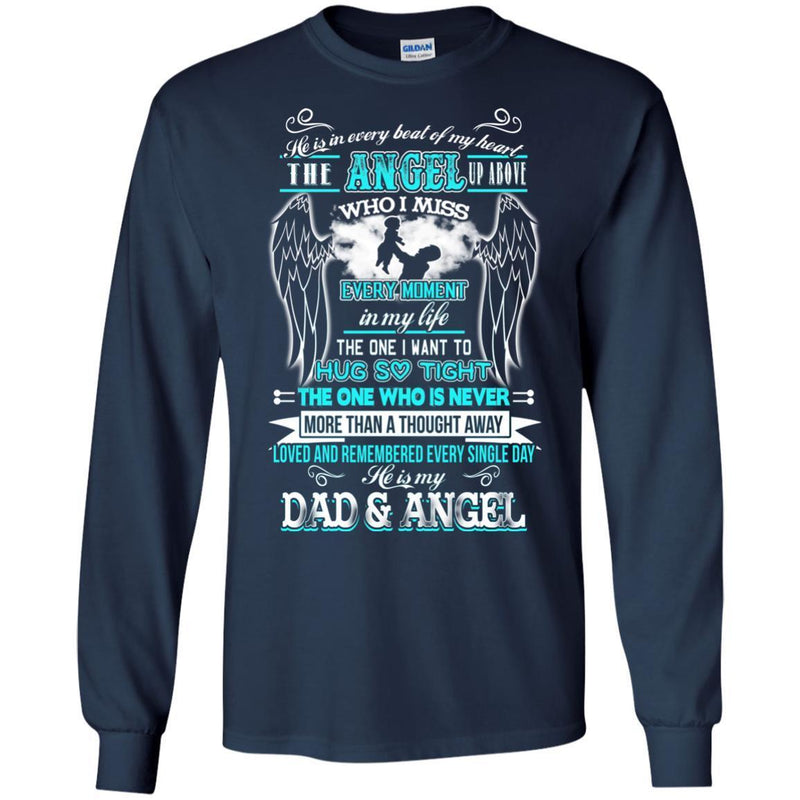 He Is My Dad And Angel Tshirt CustomCat