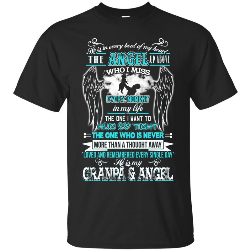 He Is My Grandpa and Angel T-shirts CustomCat