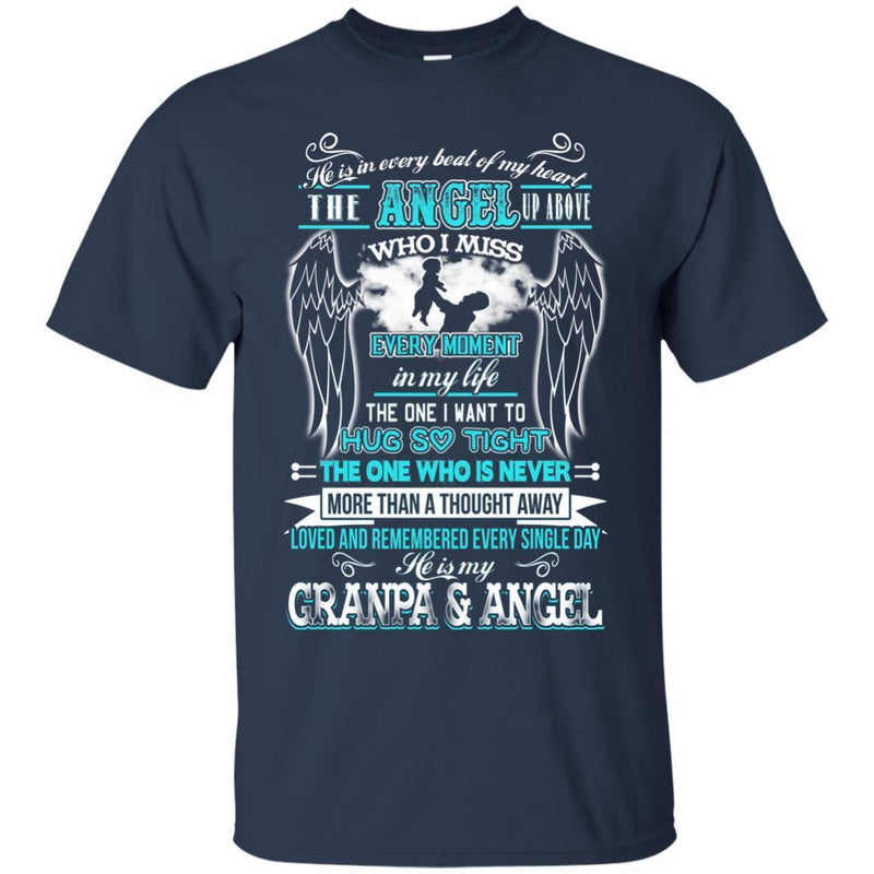 He Is My Grandpa and Angel T-shirts CustomCat