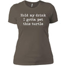 Hold My Drink I Gotta Pet This Turtle CustomCat