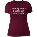 Hold My Drink I Gotta Pet This Turtle CustomCat