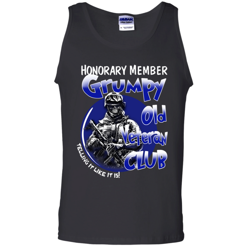 Honorary Member Grumpy Old Veteran Club Funny Veteran T-shirt CustomCat