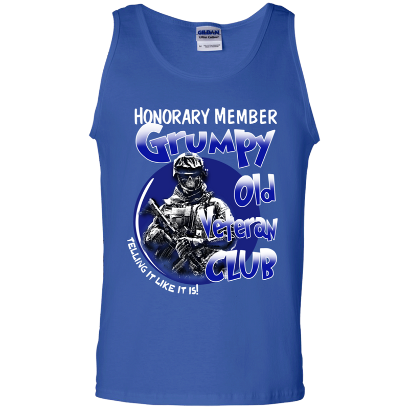Honorary Member Grumpy Old Veteran Club Funny Veteran T-shirt CustomCat