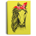 Horse Canvas - Beautiful Horses With Her Red Headband Canvas Wall Art Decor Horses - CANPO75 - CustomCat
