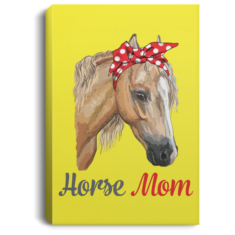 Horse Canvas - Horse Mom Gift For Lovers Horse Ribbon Canvas Wall Art Decor Horses - CANPO75 - CustomCat