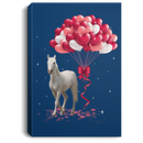 Horse Canvas - Horse Valentine Heart Balloons Canvas Wall Art Decor Horses - CANPO75 - CustomCat