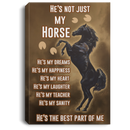Horse Canvas Wall Art Decor - He's Not Just My Horse He's The Best Part Of Me Horses - CANPO75 - CustomCat