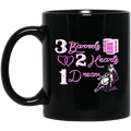 Horse Coffee Mug 3 Barrels 2 Heart 1 Dream Horse Lovers 11oz - 15oz Black Mug CustomCat