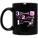 Horse Coffee Mug 3 Barrels 2 Heart 1 Dream Horse Lovers 11oz - 15oz Black Mug CustomCat