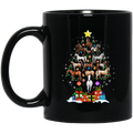 Horse Coffee Mug A Christmas Tree Shape Is Made Of Horses And Gifts For Christmas Gift 11oz - 15oz Black Mug CustomCat