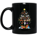 Horse Coffee Mug A Christmas Tree Shape Is Made Of Horses And Gifts For Christmas Gift 11oz - 15oz Black Mug CustomCat