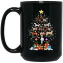 Horse Coffee Mug A Christmas Tree Shape Is Made Of Horses And Gifts For Christmas Gift 11oz - 15oz Black Mug CustomCat
