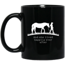 Horse Coffee Mug And She Lived Happily Ever After 11oz - 15oz Black Mug CustomCat