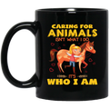 Horse Coffee Mug Born To Be Stay At Home Horse Mom Forced To Go To Work 11oz - 15oz White Mug CustomCat