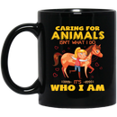 Horse Coffee Mug Born To Be Stay At Home Horse Mom Forced To Go To Work 11oz - 15oz White Mug CustomCat