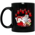 Horse Coffee Mug Christmas Horse 11oz - 15oz Black Mug CustomCat