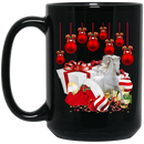 Horse Coffee Mug Christmas Horse 11oz - 15oz Black Mug CustomCat