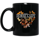 Horse Coffee Mug Crazy Horse Lady Heart 11oz - 15oz Black Mug CustomCat