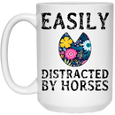 Horse Coffee Mug Donkeys And Beer Make Me Feel Less Murdery 11oz - 15oz Black Mug CustomCat