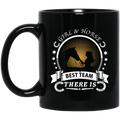 Horse Coffee Mug Girl And Horse Best Team There Is 11oz - 15oz Black Mug CustomCat