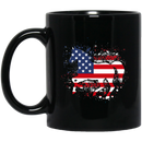 Horse Coffee Mug Horse 4th Of July American Gift Flag For Men Women 11oz - 15oz Black Mug