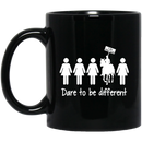 Horse Coffee Mug Horse - Dare To Be Different i Do What I Want 11oz - 15oz Black Mug CustomCat