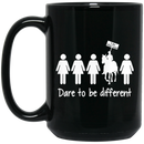 Horse Coffee Mug Horse - Dare To Be Different i Do What I Want 11oz - 15oz Black Mug CustomCat