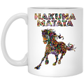 Horse Coffee Mug Horse Hakuna Matata 11oz - 15oz White Mug CustomCat