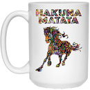 Horse Coffee Mug Horse Hakuna Matata 11oz - 15oz White Mug CustomCat