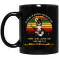 Horse Coffee Mug Horse I Want To Get Lost In Your Rock And Roll And Dritt Away Vintage Hippie 11oz - 15oz Black Mug CustomCat