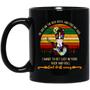 Horse Coffee Mug Horse I Want To Get Lost In Your Rock And Roll And Dritt Away Vintage Hippie 11oz - 15oz Black Mug CustomCat