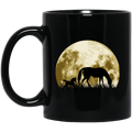 Horse Coffee Mug Horse Mom Under Moon 11oz - 15oz Black Mug CustomCat