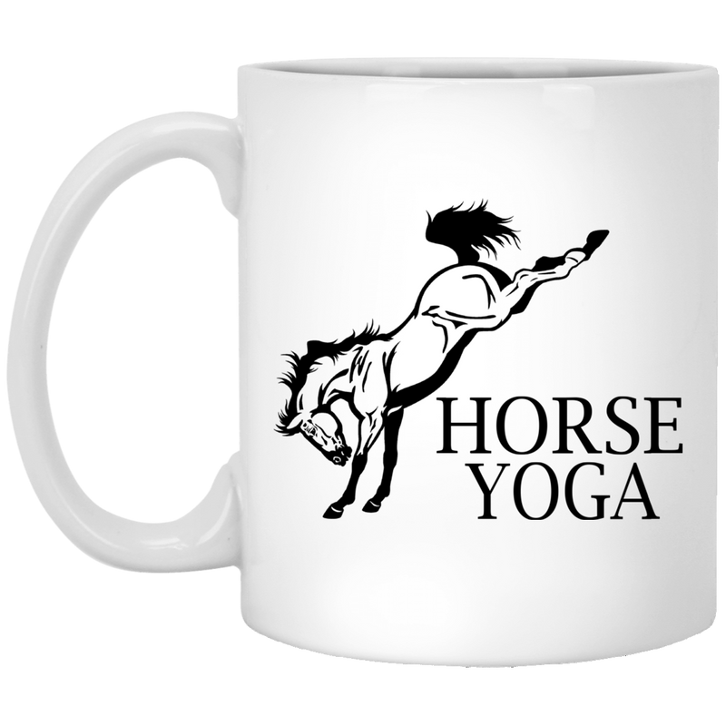 Horse Coffee Mug Horse Yoga 11oz - 15oz White Mug CustomCat