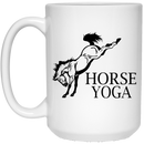 Horse Coffee Mug Horse Yoga 11oz - 15oz White Mug CustomCat