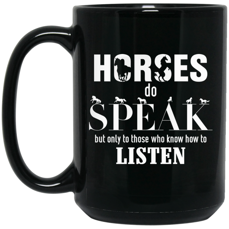 Horse Coffee Mug Horses And Coffee Make Me Feel Less Murdery 11oz - 15oz Black Mug CustomCat