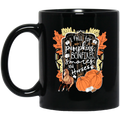 Horse Coffee Mug I Fall For Pumpkins Bonfires And Horses For Halloween Gift 11oz - 15oz Black Mug CustomCat