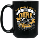 Horse Coffee Mug I Know I Ride Like A Girl Try To Keep Up Horse Girl 11oz - 15oz Black Mug CustomCat
