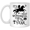 Horse Coffee Mug It's The Most Wonderful Time Of The Year For Halloween Gifts 11oz - 15oz White Mug CustomCat