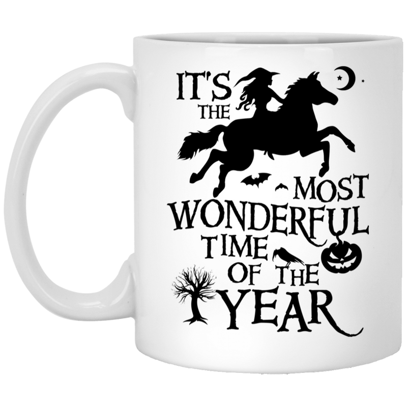 Horse Coffee Mug It's The Most Wonderful Time Of The Year For Halloween Gifts 11oz - 15oz White Mug CustomCat