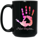 Horse Coffee Mug Never Forgotten Horse 11oz - 15oz Black Mug CustomCat