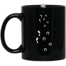 Horse Coffee Mug Never Walk A Lone 11oz - 15oz Black Mug CustomCat