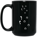 Horse Coffee Mug Never Walk A Lone 11oz - 15oz Black Mug CustomCat