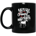 Horse Coffee Mug The Path To My Heart Is Paved With Hoofprints Horse Lovers 11oz - 15oz Black Mug CustomCat