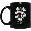 Horse Coffee Mug The Path To My Heart Is Paved With Hoofprints Horse Lovers 11oz - 15oz Black Mug CustomCat