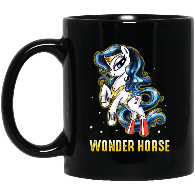 Horse Coffee Mug Wonder Horse For Wonder Female Funny Gifts 11oz - 15oz Black Mug CustomCat